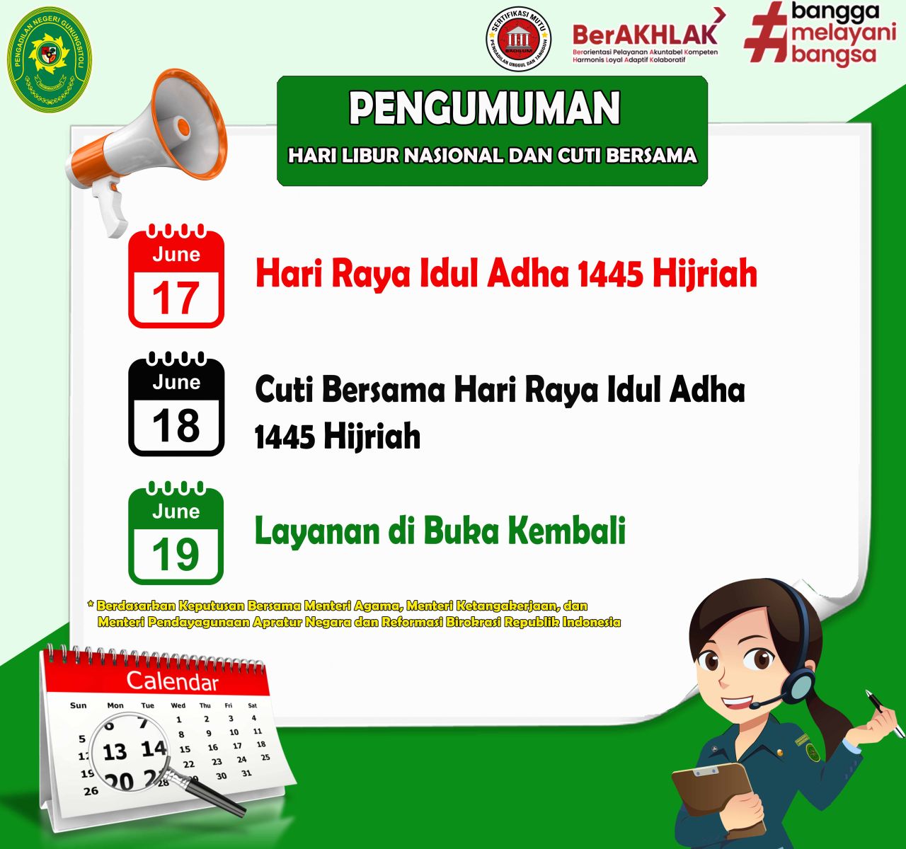 Pengumuman Libur Dan Cuti Bersama Idul Adha 1445 H 6068